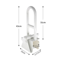 Bathtub Handle Adjustable Heavy-Duty Bathtub Rail with Clamp Non-Slip Tub Handle for Elderly, Washroom