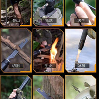 Folding Multi-Function Trekking Pole for Hiking and Camping