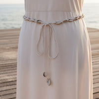Woven Shell Belt Handmade Shell Waist Tie Decorative Fashion Accessory for Outfit Matching