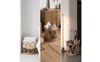 Woven Basket with Handles Handwoven Laundry Basket Lightweight for Bedroom