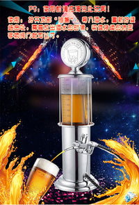Double-Head Draft Beer Dispenser Tower with Faucet for Bar KTV