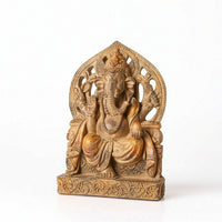Remover of Obstacles Idol Statue Ornate Remover of Obstacles Idol Figurine Detailed Elephant Deity Statue for Shelf