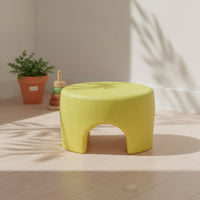 Textured Expanded Polypropylene Foam Stool Lightweight Stool with Finger Hole Compact Furniture Low-Height for Bathroom