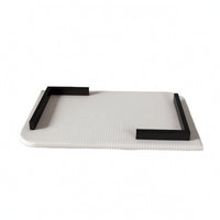 Leather Tray with Corner Rails Minimalist Leather Catchall Tray Multipurpose Desktop Storage Organizer for Console Table