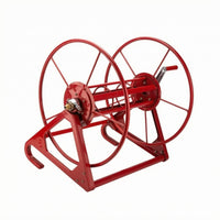 Metal Hose Reel Triangular Base Hand Crank Hose Reel Sturdy Farm Implement for Farmers, Field