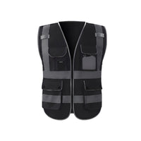 Long-Lasting Reflective Safety Vest Lightweight High Visibility Vest Machine Washable Safety Workwear for Road Workers