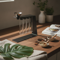 Coffee Bean Rack with Tubes Attractive Test Tube Stand Sturdy for Baristas