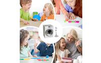 Working Function Rechargeable Dollhouse Washer Realistic Design Miniature Washing Machine Electric Toy Washer for Collectors