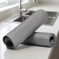 Nanoscale Microfiber Cleaning Cloth and Microfibre Cloth, Magic Cleaning Cloths for Glass and Mirrors, Lint-Resistant Water-Only Use
