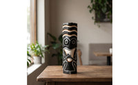 Tribal Pole Ornament Tribal Pole Figure Boho Figure on Stand Cafe