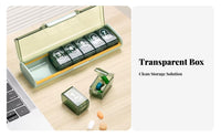 weekly Organizer Portable weekly Container Easy Opening for trip, Home