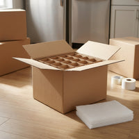 100 Pieces Paper Divider with Compartments Sturdy Interlocking Box Partition Space-Saving Moving Box Dividers for Movers, Packers