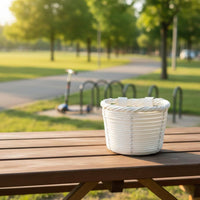 Woven Handlebar Basket Detachable Scooter Basket Long-Lasting for Cycling, Kids