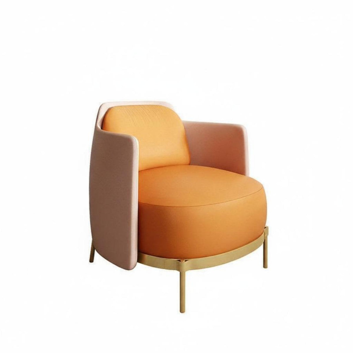 Curved Settee Nordic Design Curved Sectional Couch Space-Saving Size Minimalist Aesthetic for Homeowners, Adults, Office