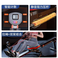 Hydraulic Dual Handle Rowing Machine for Indoor Use