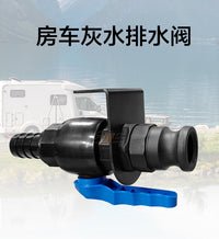 RV Waste Water Drain Valve with Manual Quick Connect