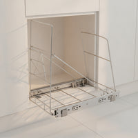 Pull-out Trash Can Rack Under-Cabinet Garbage Can Rack Concealed for Kitchen
