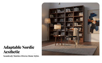 Curved Back Chair Nordic Design Indoor Furniture Versatile Design