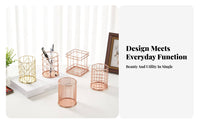 Nordic Design Stationery Holder Wrought Iron Design Metal Wire Writing