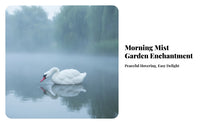 Decorative Buoyant Swan | PE, Molded Feather Texture, Swan Figure, for Garden