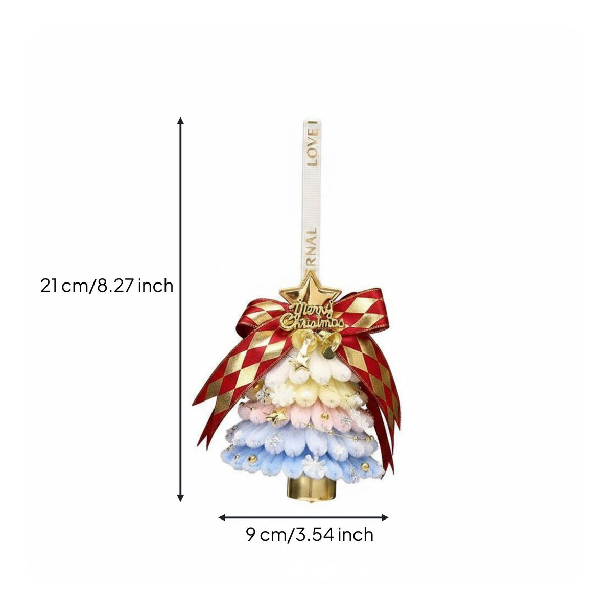 Christmas Tree Hanging Bell Clear Sound Christmas Bell Ornament Festive