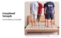 Knotwithunfurl knots Surface Roll-unfurl Slat Frame Moisture-Resistant Mattress Foundation Sturdy Support Bed Base Promotes ventilation for Students, Homeowners, DIY aficionados, Guest Room, Dormitory, Apartment, Home