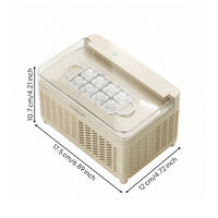Compact Portable Countertop Ice Maker Electric Portable Ice Maker Fast Appliance Quiet for Campers, Travelers, Camping, Office