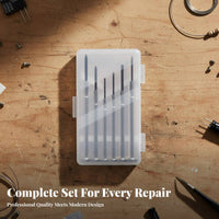 Watch Screwdriver Set Hardened Steel Watch Repair Tool Set Mini Screwdriver Kit Rotating Head Color Coded for Jewelers