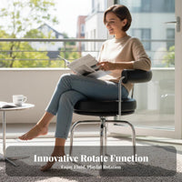 cylindrical Frame rotating Armchair Modernist Inspired Design Indoor Furniture for Study