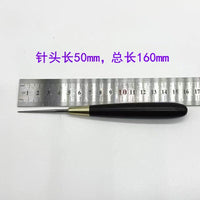 新品耐用羽毛球拍拉穿线机过锥过孔双线孔工具黑色紫光檀手柄