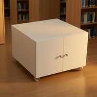 Mobile Cabinet Base Casters Double Door Cabinet Slim