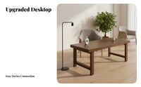 Two-Person Computer Desk Minimalist Design Workstation Spacious Workspace Home Office Furniture for Students, Remote Workers, Study Room, Bedroom