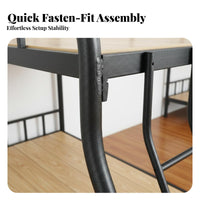 Metal Bunk Bed Space-Saving Design Iron Bunk Bed Stable for Students, Adults, Dormitory, Dorm Room, Apartment