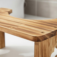 Wooden Toilet Stool Space Saving Anti Slip Toilet Stool Foldable
