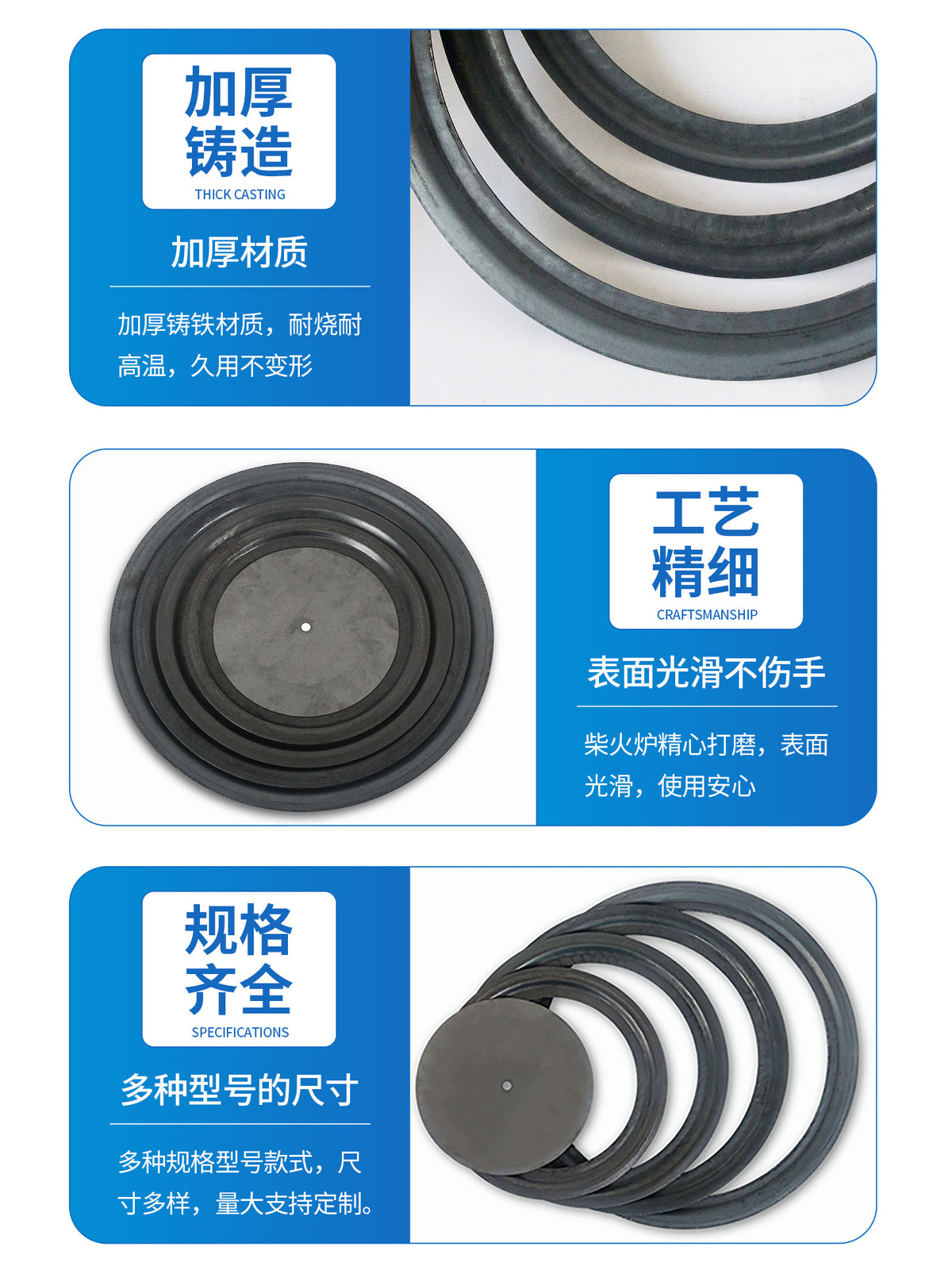 家用钢板炉圈锅圈柴火炉圈盖法兰圈垫圈铁圈炉子煤球炉烧铸铁配件