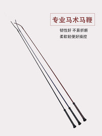 硅胶柄短鞭 骑马鞭子 短鞭手带骑马鞭甩马术专用鞭子马具用品