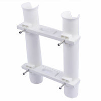 White Nylon Fishing Rod Holder - Single Tube, Double Link, Triple Row, Multiple Specifications Plastic Fishing Rod Seat for Boats