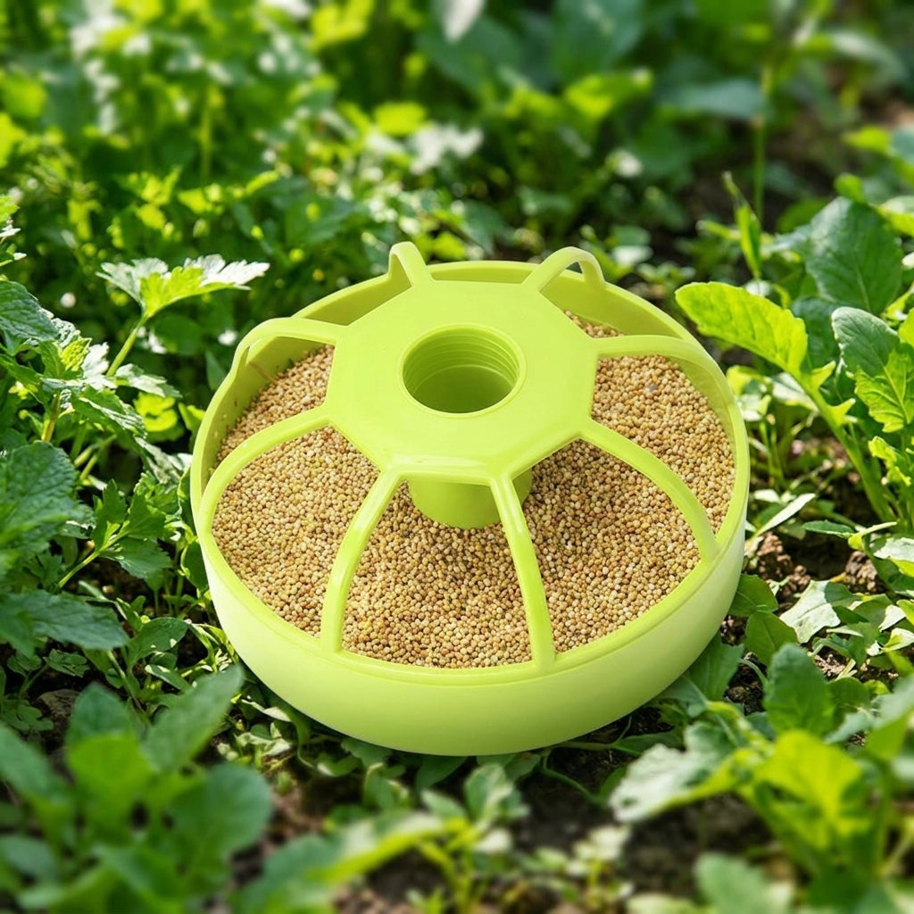 Automatic Bird Feeder and Cockatiel Feeder, Freestanding Budgie Feeder, Anti-Spill Indoor Bird Food Tray for Canary and Finch