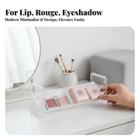 Tiered Palette Holder Transparent Design Divided Palette Stand Clear View