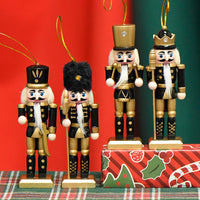 13cm Soldier Nutcracker Wooden Figurine Home Decor
