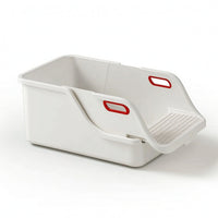 Litter Box with Sifting Tray Roomy Pet Supply Odor Control for Apartment, Cats