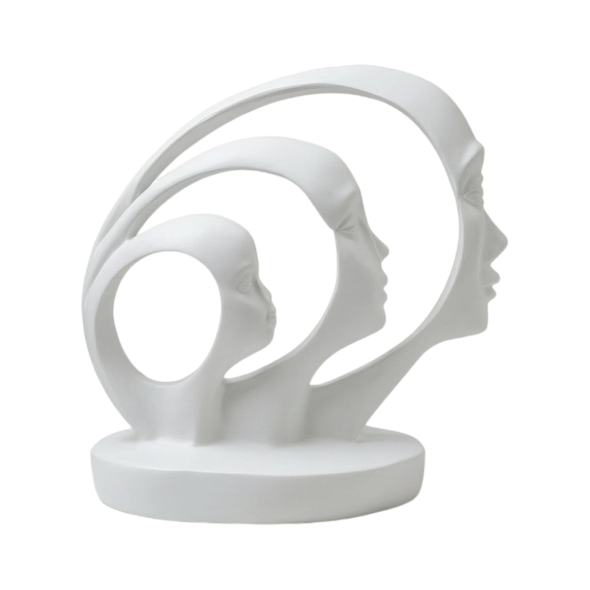 Abstract Face Sculpture Decorative Abstract Face Statue Minimalist for Entryway
