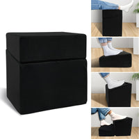 Adjustable Height Wedge Leg Pillow, Memory Foam Footrest for Under Desk