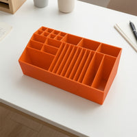 Wrap Tool Organizer Rectangular Storage Box with Dividers Sturdy for Workshop
