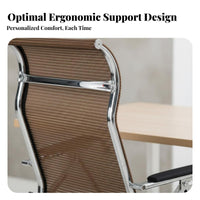 Reclining Ergonomic Chair Lumbar Cushioning Ergonomic Recliner with Footrest Adjustable Headrest Breathable Mesh Posterior