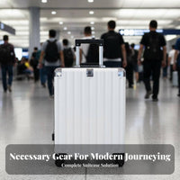 Telescoping Handle Hardshell Scratch Resistant Ribbed Hardside Reinforced Corners Suitcase Lightweight Design for Travelers, Vacatisinglers, Business Professionals, Vacation, Airport, Weekend Trip Getaway