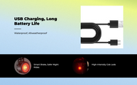 USB-C rechargeable bike brake light