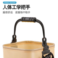 户外手提活鱼桶打水桶路亚户外鱼箱多用钓鱼桶可折叠便携装鱼桶