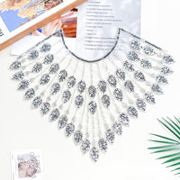 Sequin Round Neck Evening Dress Performance Costume Accessory