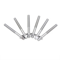 Drum Set Short Screws 6-Pack Iron Electroplated Bass Drum Toms Screws Percussion Accessories